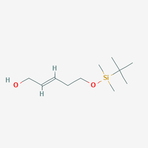molecular formula C11H24O2Si B13774217 (E)-5-(Tert-butyl-dimethyl-silanyloxy)-pent-2-EN-1-OL 