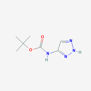 molecular formula C7H12N4O2 B1377425 tert-butyl N-(1H-1,2,3-triazol-4-yl)carbamate CAS No. 1443981-13-2