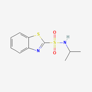 molecular formula C10H12N2O2S2 B13774261 N-(1-Methylethyl)benzothiazolesulfonamide CAS No. 63904-87-0