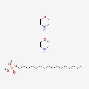 molecular formula C24H53N2O6P B13774285 Dimorpholinium hexadecyl phosphate CAS No. 65151-46-4