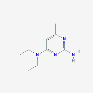 molecular formula C9H16N4 B13774327 N4,N4-Diethyl-6-methyl-pyrimidine-2,4-diamine 