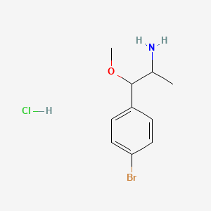 molecular formula C10H15BrClNO B1377433 1-(4-溴苯基)-1-甲氧基丙烷-2-胺盐酸盐 CAS No. 1432677-93-4