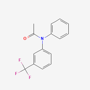 molecular formula C15H12F3NO B13774431 N-phenyl-N-[3-(trifluoromethyl)phenyl]acetamide CAS No. 844-04-2