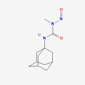 molecular formula C12H19N3O2 B13774446 Urea, 1-(1-adamantyl)-3-methyl-3-nitroso- CAS No. 81498-80-8
