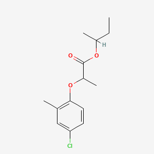 molecular formula C14H19ClO3 B13774474 1-Methylpropyl 2-(4-chloro-2-methylphenoxy)propionate CAS No. 94386-45-5