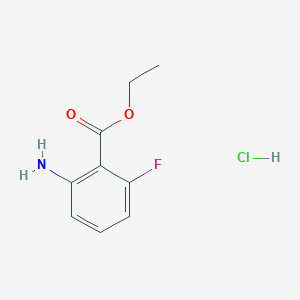 molecular formula C9H11ClFNO2 B1377448 Ethyl 2-amino-6-fluorobenzoate hydrochloride CAS No. 1432680-72-2