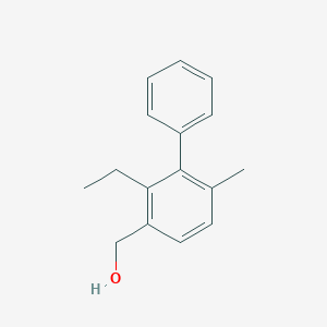 molecular formula C16H18O B13774513 [1,1-Biphenyl]-3-methanol,2-ethyl-6-methyl- 