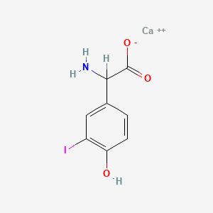 molecular formula C8H7CaINO3+ B13774577 3-Iodo-L-tyrosine calcium CAS No. 7681-60-9