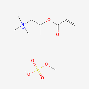 molecular formula C10H21NO6S B13774581 Trimethyl-2-((oxoallyl)oxy)propylammonium methyl sulphate CAS No. 93941-90-3