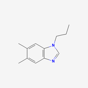 molecular formula C12H16N2 B13774610 5,6-Dimethyl-1-propyl-1H-benzo[d]imidazole 