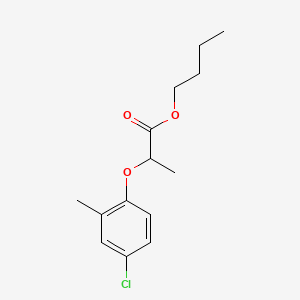 molecular formula C14H19ClO3 B13774618 Butyl 2-(4-chloro-2-methylphenoxy)propanoate CAS No. 97659-37-5