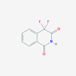 molecular formula C9H5F2NO2 B1377463 4,4-二氟-1,2,3,4-四氢异喹啉-1,3-二酮 CAS No. 1443981-83-6