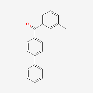 molecular formula C20H16O B13774645 Biphenyl-4-yl-(3-methylphenyl)methanone CAS No. 86428-83-3