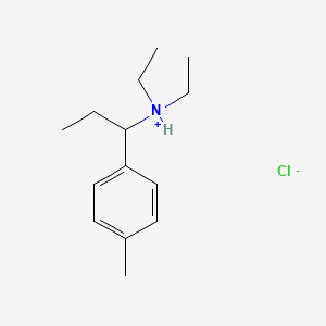 molecular formula C14H24ClN B13774655 alpha,N,N-Triethyl-p-methylbenzylamine hydrochloride CAS No. 73728-69-5