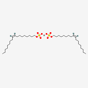 molecular formula C36H70CaO8S2 B13774672 Calcium oleyl sulfate CAS No. 72018-26-9