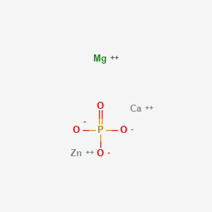 molecular formula CaMgO4PZn+3 B13774674 Phosphoric acid, calcium magnesium zinc salt CAS No. 68052-05-1