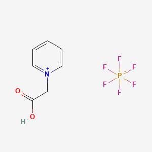 molecular formula C7H8F6NO2P B13774711 2-Pyridin-1-ium-1-ylacetic acid;hexafluorophosphate 