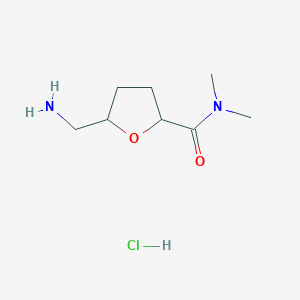 5-(aminomethyl)-N,N-dimethyloxolane-2-carboxamide hydrochloride