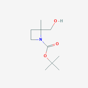 Tert-butyl 2-(hydroxymethyl)-2-methylazetidine-1-carboxylate