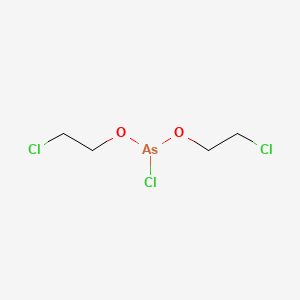 molecular formula C4H8AsCl3O2 B13774781 Arsine, bis(2-chloroethoxy)chloro- CAS No. 66968-09-0
