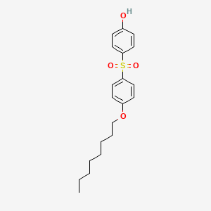 molecular formula C20H26O4S B13774792 4-[4-(Octyloxy)benzene-1-sulfonyl]phenol CAS No. 84796-05-4
