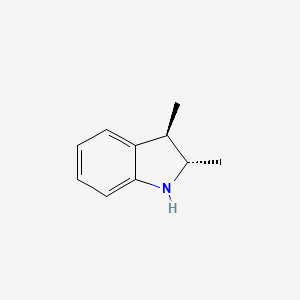 molecular formula C10H13N B13774808 (2S,3R)-2,3-dimethyl-2,3-dihydro-1H-indole CAS No. 7356-42-5