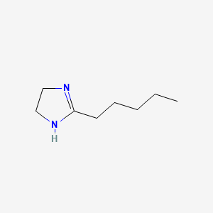 molecular formula C8H16N2 B13774813 2-Imidazoline, 2-pentyl- CAS No. 699-21-8