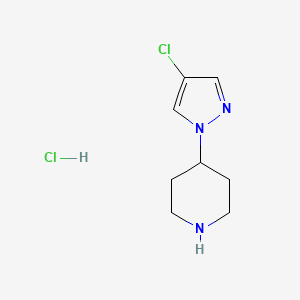 4-(4-chloro-1H-pyrazol-1-yl)piperidine hydrochloride