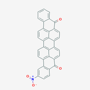 molecular formula C34H15NO4 B13774832 Violanthrone, nitro- CAS No. 66085-76-5