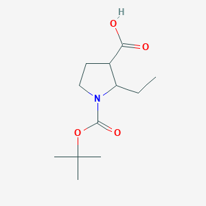1-[(Tert-butoxy)carbonyl]-2-ethylpyrrolidine-3-carboxylic acid