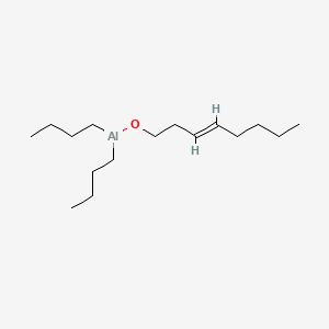 molecular formula C16H33AlO B13774880 Aluminum, dibutyl((3E)-3-octen-1-olato)- CAS No. 68900-81-2