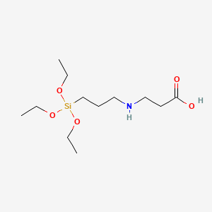 molecular formula C12H27NO5Si B13774888 beta-Alanine, N-[3-(triethoxysilyl)propyl]- CAS No. 67674-57-1
