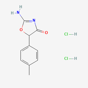 2-Amino-5-(4-methylphenyl)-4,5-dihydro-1,3-oxazol-4-one dihydrochloride