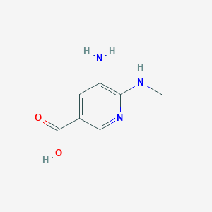 5-Amino-6-(methylamino)pyridine-3-carboxylic acid