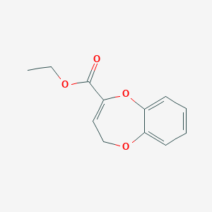 molecular formula C12H12O4 B13774949 Ethyl 1,5-benzodioxepin-2-carboxylate 