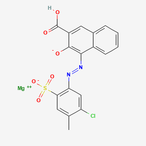 molecular formula C18H11ClMgN2O6S B13774955 magnesium;2-[(3-carboxy-2-oxidonaphthalen-1-yl)diazenyl]-4-chloro-5-methylbenzenesulfonate CAS No. 71832-83-2