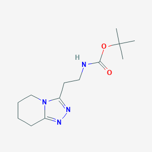 tert-butyl N-(2-{5H,6H,7H,8H-[1,2,4]triazolo[4,3-a]pyridin-3-yl}ethyl)carbamate