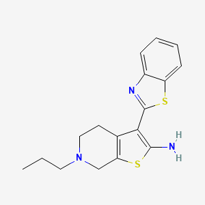 3-(Benzo[d]thiazol-2-yl)-6-propyl-4,5,6,7-tetrahydrothieno[2,3-c]pyridin-2-amine