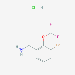 [3-Bromo-2-(difluoromethoxy)phenyl]methanamine hydrochloride