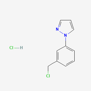1-[3-(chloromethyl)phenyl]-1H-pyrazole hydrochloride