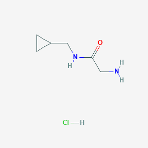 molecular formula C6H13ClN2O B1377506 2-amino-N-(cyclopropylmethyl)acetamide hydrochloride CAS No. 1432679-38-3