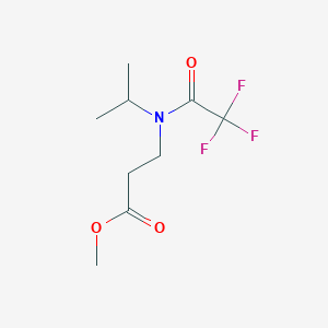 methyl 3-[2,2,2-trifluoro-N-(propan-2-yl)acetamido]propanoate