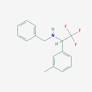 Benzyl[2,2,2-trifluoro-1-(3-methylphenyl)ethyl]amine