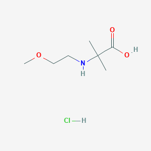 2-[(2-Methoxyethyl)amino]-2-methylpropanoic acid hydrochloride