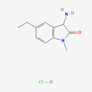 3-amino-5-ethyl-1-methyl-2,3-dihydro-1H-indol-2-one hydrochloride