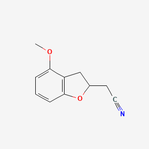 2-(4-Methoxy-2,3-dihydro-1-benzofuran-2-yl)acetonitrile
