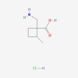 1-(Aminomethyl)-2-methylcyclobutane-1-carboxylic acid hydrochloride