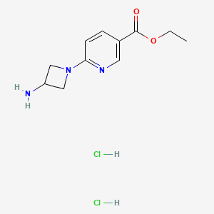 Ethyl 6-(3-aminoazetidin-1-yl)pyridine-3-carboxylate dihydrochloride