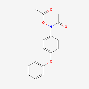 molecular formula C16H15NO4 B13775422 N-(Acetyloxy)-N-(4-phenoxyphenyl)acetamide CAS No. 71708-97-9