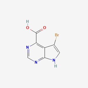 5-Bromo-7H-pyrrolo[2,3-D]pyrimidine-4-carboxylic acid